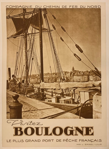 Link to  Visitez Boulogne Poster ✓France, c. 1930  Product