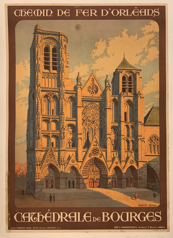Link to  Chathedrale de Bourges Poster ✓France, c. 1920  Product