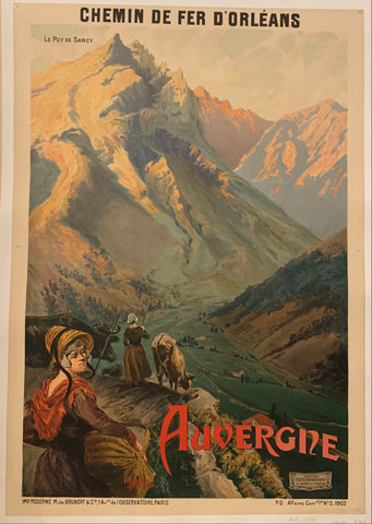 Link to  Auvergne Poster ✓France, c. 1900  Product