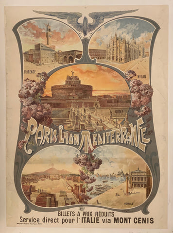 Link to  Paris Lyon Mediterranee Poster ✓France, c. 1900  Product