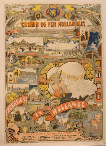 Link to  Excursions en Hollande Poster ✓France, c. 1885  Product
