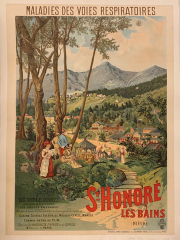 Link to  St Honore les Bains Poster ✓France, c. 1900  Product