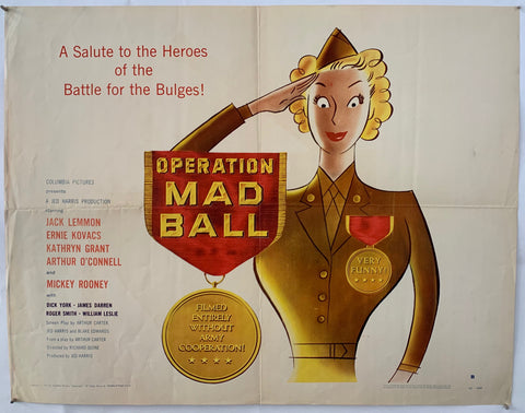 Link to  Operation Mad Ball PosterU.S.A FILM, 1957  Product