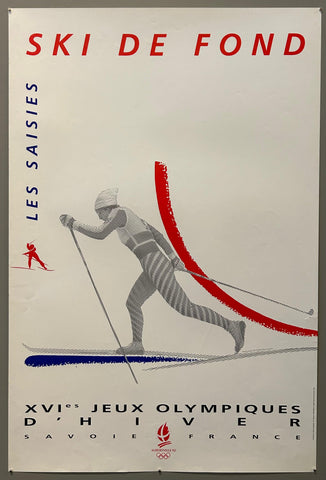 Cross-Country Skiing XVI Jeux Olympiques Poster