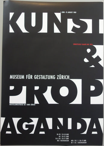 Link to  kunst museum für gestaltung zürich propaganda ausstellungsstrasseSwitzerland 1989  Product