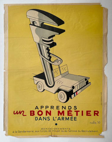 Link to  Apprends un Bon Métier dans L'Armée PosterFrance, 1950  Product