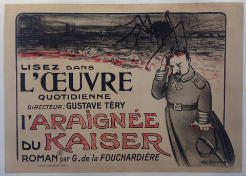 Link to  Lisez dans L'Oeuvre Quotidienne --Directeur: Gustave Tery --  L'Araignée du Kaiser1918  Product