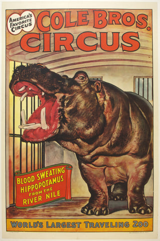Link to  Cole Bros. Circus HippoUnited States - c. 1940  Product