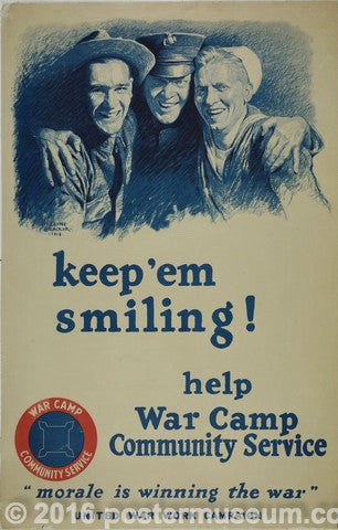 Link to  keep 'em smiling! help War Camp Community ServiceM. Leone Bracker  Product