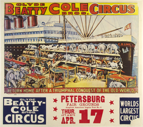 Link to  Clyde Beatty Cole Bros. CircusUnited States - c. 1935  Product