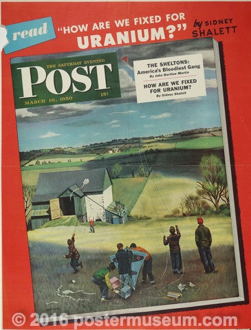 Link to  Saturday Evening Post Magazine March 18, 1950John Falter  Product