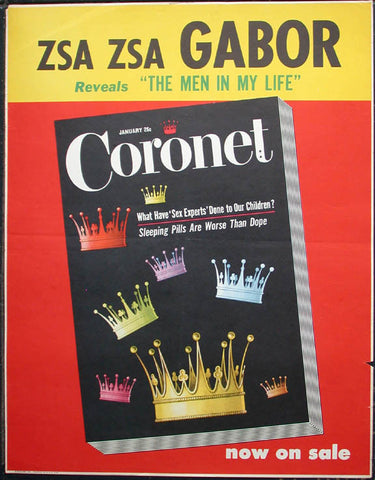 Link to  Coronet Magazine January Zsa Zsa Gabor poster  Product