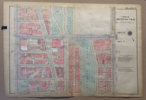 Link to  NYC Bronx Map - Part of Sections 7 & 8U.S.A c. 1921  Product