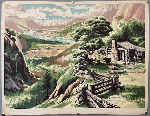 Link to  Cottage in the Mountains PrintU.S.A., c. 1955  Product