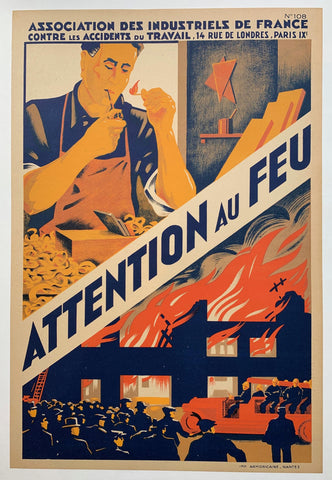 Link to  Attention au Feu ✓France, C. 1935  Product