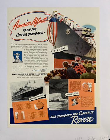 Link to  America Afloat... is on the copper standardc.1950s  Product
