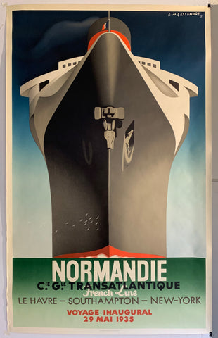 Link to  Normandie Voyage Inaugural PosterFrance, c. 1990  Product