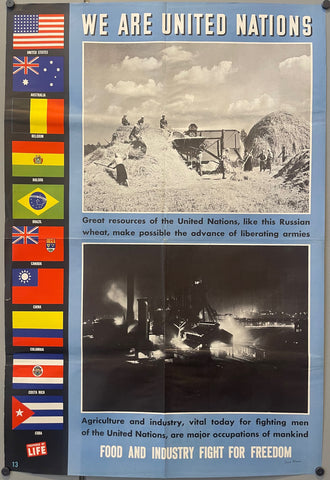 Link to  United Nations Life Magazine Poster #13U.S.A., c. 1940s  Product