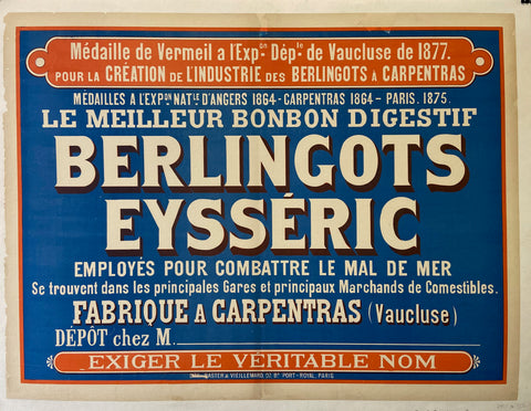 Link to  Berlingots Eysseric PosterFrance, c. 1880  Product