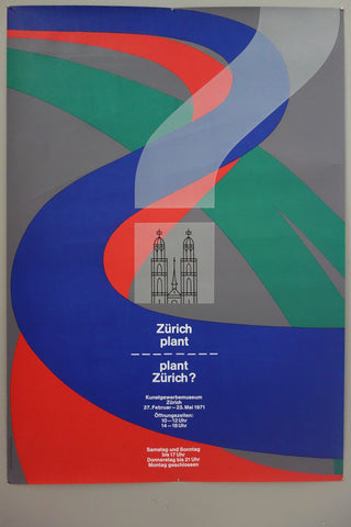 Link to  Zürich plant, plant Zürich?Swiss Poster, 1971  Product