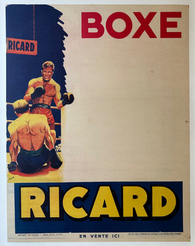 Link to  Boxe Ricard PosterFrance, 1950  Product