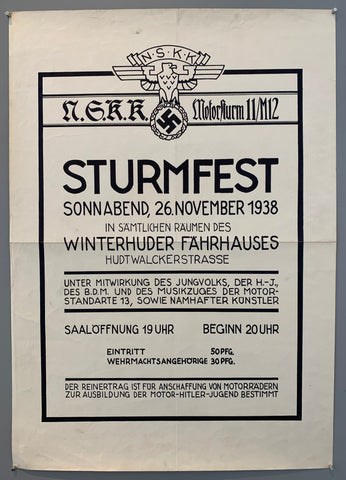 Link to  Sturmfest PosterGermany, 1938  Product