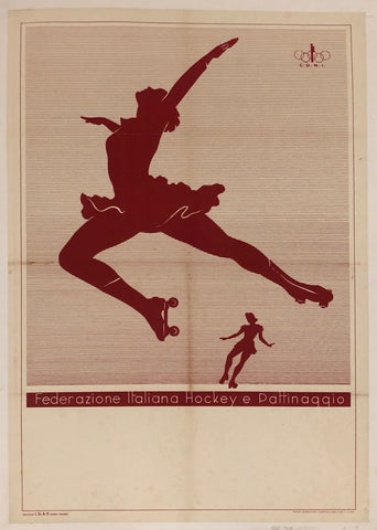 Link to  Federazione Italiana Hockey e Pattinaggio PosterItaly, 1938  Product