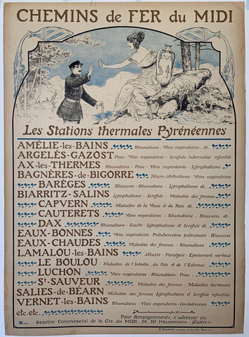 Link to  Chemins de Fer du Midi Print ✓France, c. 1880  Product