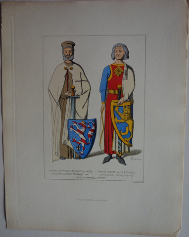 Link to  Conrad de Thuringe, Landcrave de Hesse and Eanest Gomte de GleichenJacquemin c.1880  Product