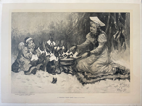 Harper's Weekly 'A Christmas Welsh Rabbit'