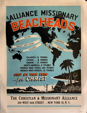 Link to  Alliance Missionary Beacheads PosterU.S.A., c. 1955  Product