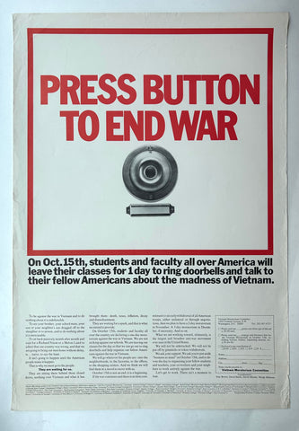 Link to  Press Button to End War PosterUSA, 1969  Product