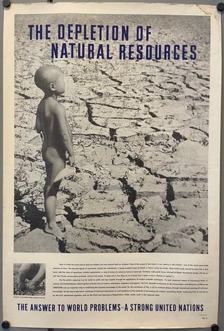 Link to  The Depletion of Natural Resources - United Nations PosterU.S.A., c. 1950  Product