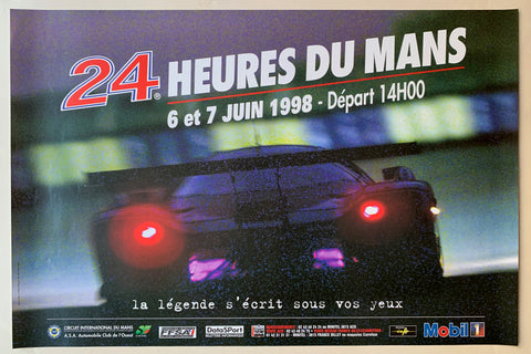 24 Heures Du Mans 1998 Legende Poster