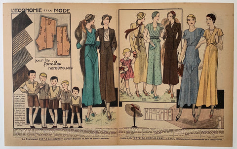 Link to  L'économie et la mode - pour les familles nombreusesFrance, C. 1930  Product