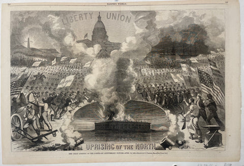 Link to  Harper's Weekly 'Uprising of the North' EngravingU.S.A., 1862  Product