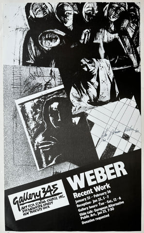 Link to  Gallery 345 Weber Exhibition PosterUSA, 1983  Product