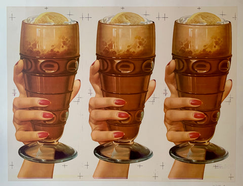 3 Root Beer Floats Poster