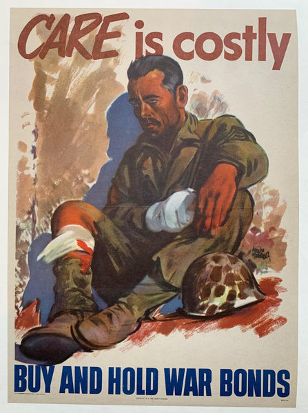 Care is costly. Buy and Hold War Bonds. – Poster Museum