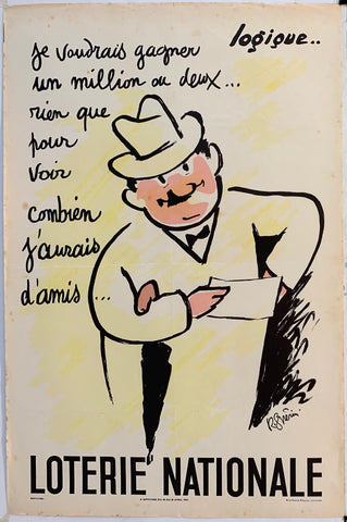 Link to  Loterie Nationale: "Business Man"France, 1963  Product