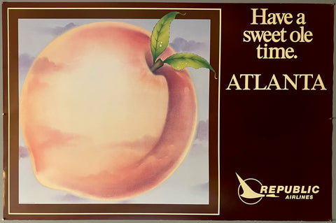 Link to  Republic Airlines Atlanta PosterUSA, 1980  Product