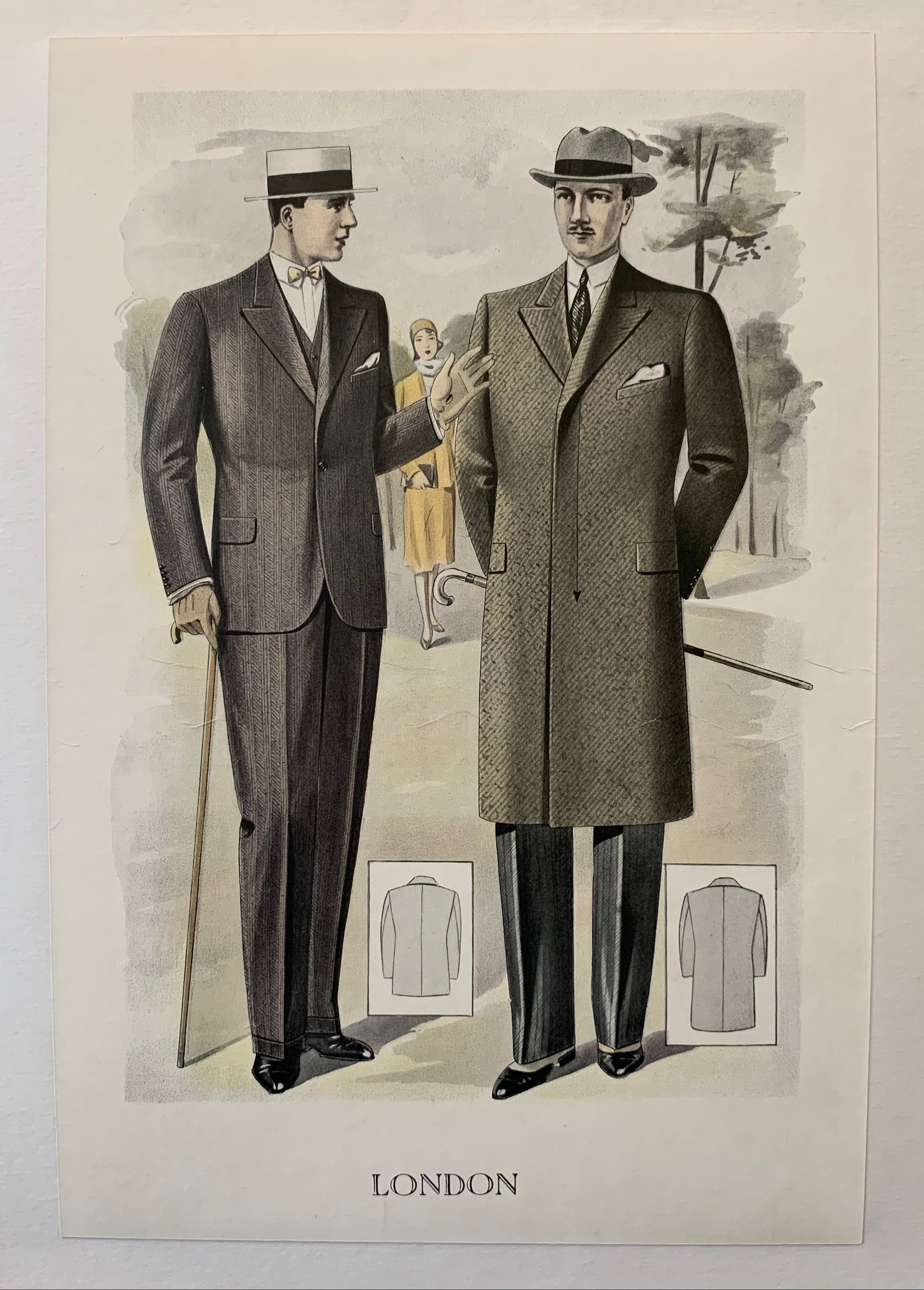 Two Men London Fashion Poster – Poster Museum