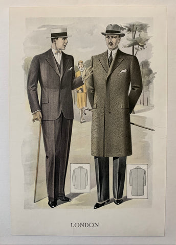 Link to  Two Men London Fashion PosterFrance, 1930.  Product