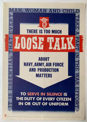 Link to  Loose Talk PosterCanada, c. 1945  Product