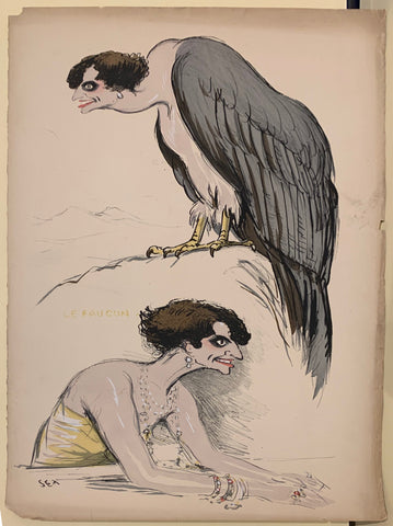 Link to  Sem - "Vulture Woman"France, C. 1920s  Product