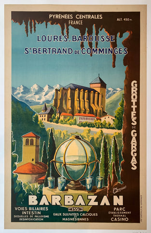 Link to  Barbazan PosterFrance, c. 1935  Product