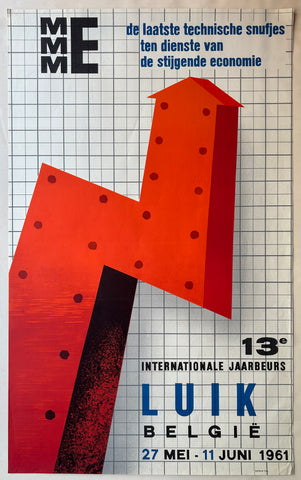 Link to  13e Internationale Jaarbeurs Luik PosterBelgium, 1963  Product