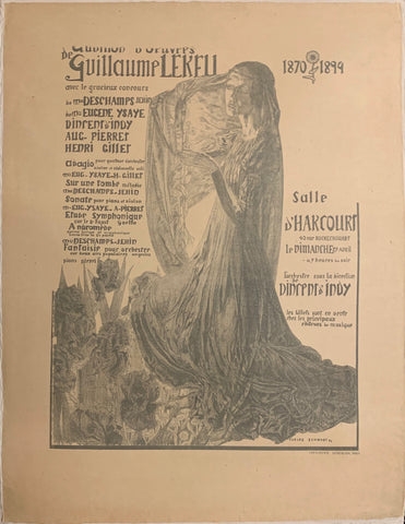 Link to  Guillaume Lekeu PosterFrance, 1894  Product
