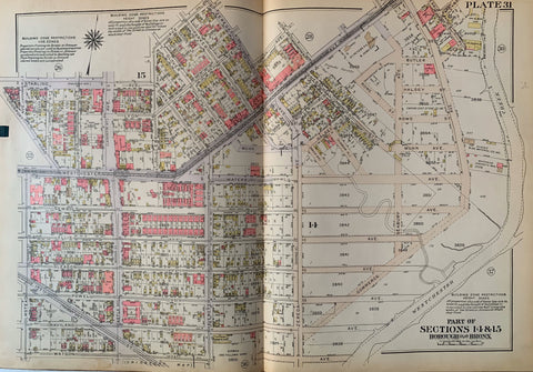 Link to  Atlas of the City of New York  Borough of the Bronx (Volume 3)New York City, 1927  Product