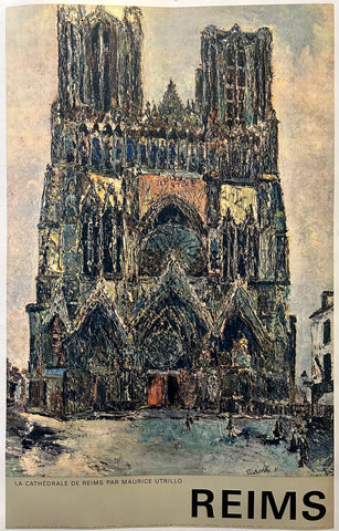 Link to  Reims Cathedral Poster ✓France, 1960  Product